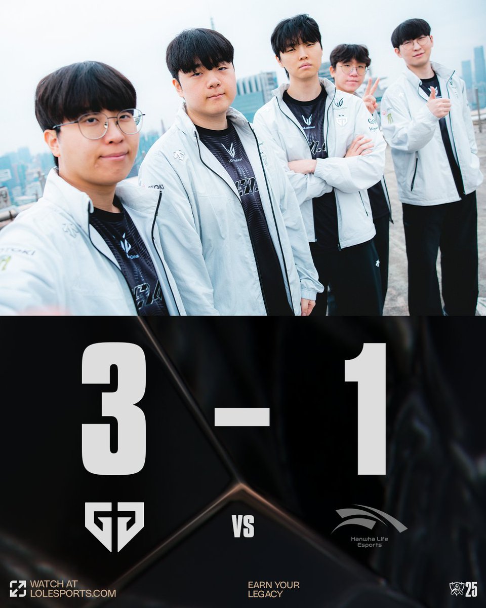 lolesports's tweet image. THE LCK CHAMPIONS ADVANCE: 
@GenG take down @HLEofficial! #Worlds2025