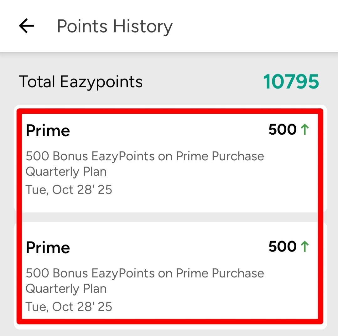 iSatishAgarwal's tweet photo. 🧨3 month Eazydiner Prime @ ₹2🎇

➕Adds 1000 EazyPoints also🔥

😋Offer for NeuCard Users, it seems
😋Check TATA Neu app n Topup

Like ❤️ n Repost ♻️ if useful
#CreditCard #CCgeek #TATANeu
#NeuCard #Eazydiner #Prime