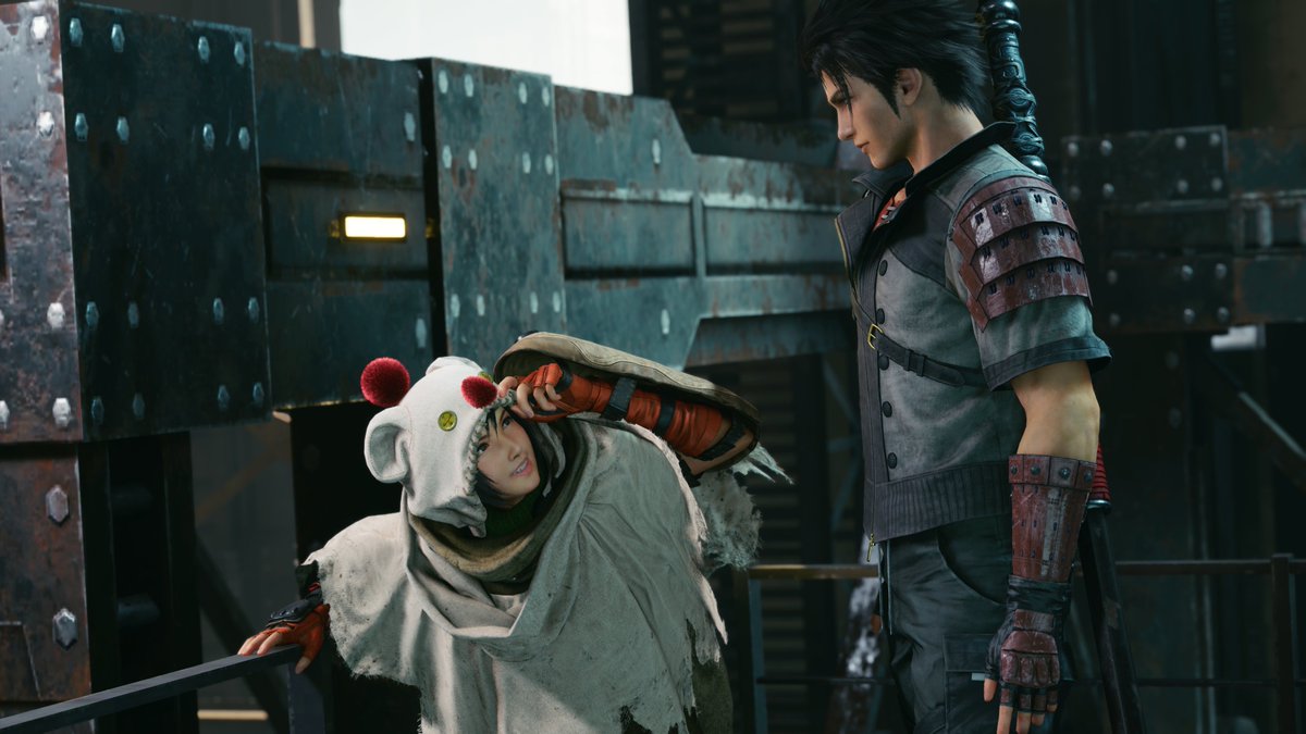 FFVIIR_CLOUD's tweet image. #FF7リメイク インターグレードでは、本編と時を同じくしてミッドガルにやってきた少女＜ユフィ＞の物語を体験できる「EPISODE INTERmission」も収録！🥷🥷
ユフィとともに任務にあたる相棒の＜ソノン＞には妹がいるんだとか！…