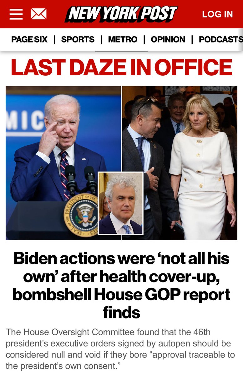 In fact, when Biden gave his son Hunter a sweeping pardon from tax and gun felonies — as well as any potential crimes committed over an 11-year period — the president was given a notecard full of approved talking points.
The investigation, run by Oversight Chairman James Comer