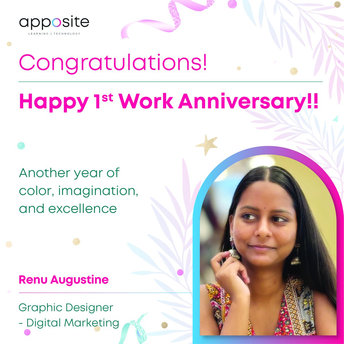 AppositeSol's tweet image. We love it when you transform blank canvases into visual masterpieces that communicate and inspire Renu!

Here&apos;s to another year of your creative brilliance!

#Workanniversary #gratitudeandgrowth #appositelearningsolutions #teamapposite