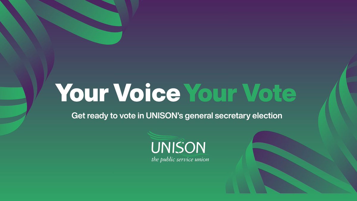 Voting for the UNISON general secretary is open 🗳️ 

🏠 Look out for your ballot paper in the post
📮 Vote and return using the Freepost envelope
➤ Let your friends and colleagues know by sharing

It's your chance to have a say in your union 👉 buff.ly/uVz1S4S