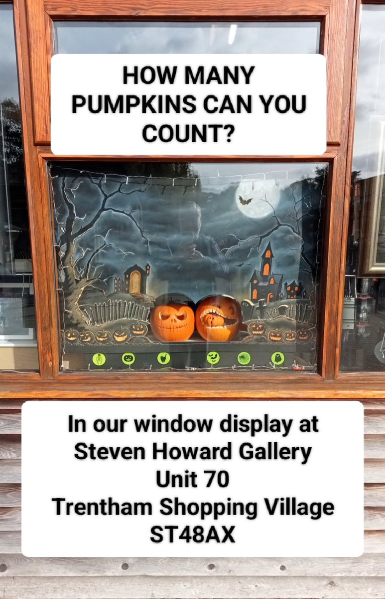 HowardGallery's tweet image. If you're in @TrenthamEstate for the #Halloween2025 look out for the window display at @HowardGallery