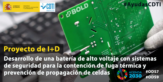 CDTI_innovacion's tweet image. Promovemos la #EnergíaSegura y #eficiente apoyando con #AyudasCDTI proyectos como el de BOLD

🔸#batería de alto voltaje con sistemas de seguridad para la #ContencióndeFugaTérmica y prevención de propagación de celdas 👉 boldtechnology.com

ℹ️ Apoyado a través del…