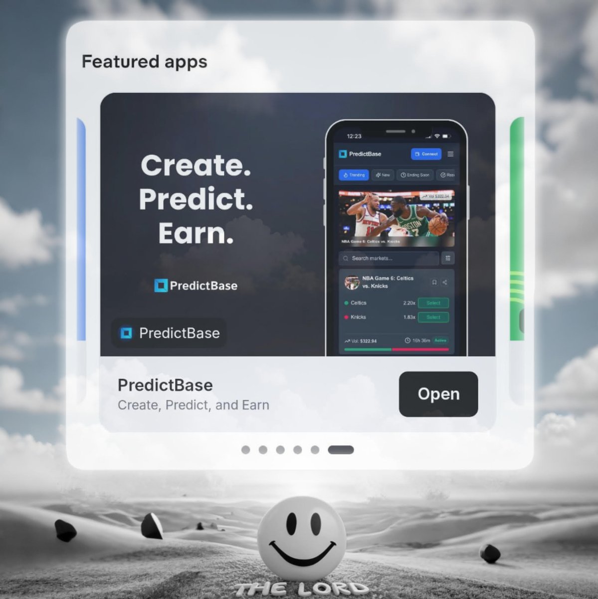 𝗣𝗥𝗘𝗗𝗜𝗖𝗧 𝗕𝗔𝗦𝗘  🟦 

V2 has gone live with the latest update to live odds. This share based system has transformed PredictBase into a real contender against Poly and Limitless.

• 𝗡𝗼𝗻 𝗦𝘁𝗼𝗽 𝗘𝘃𝗲𝗻𝘁 𝗕𝗲𝘁𝘁𝗶𝗻𝗴 24/7
• 𝗗𝗲𝗳𝗹𝗮𝘁𝗶𝗼𝗻𝗮𝗿𝘆