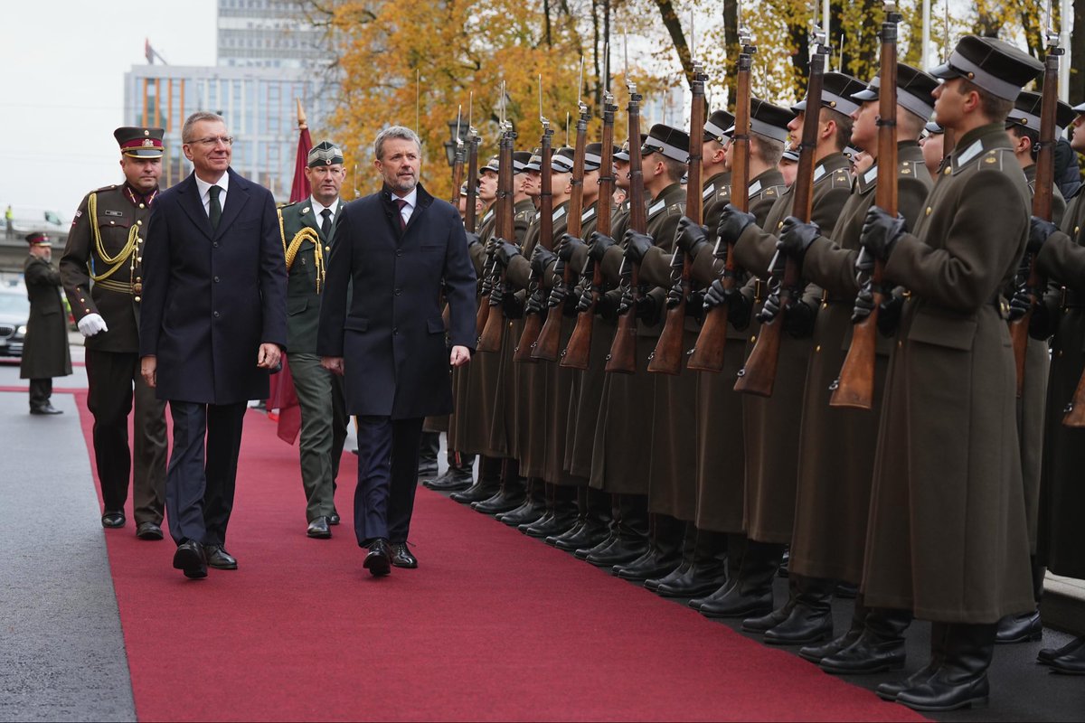 It is a great honour to welcome Their Majesties King Frederik X and Queen Mary of Denmark for the state visit to Latvia. The bond between our two countries is very strong. Velkommen til Letland! 🇱🇻 🇩🇰