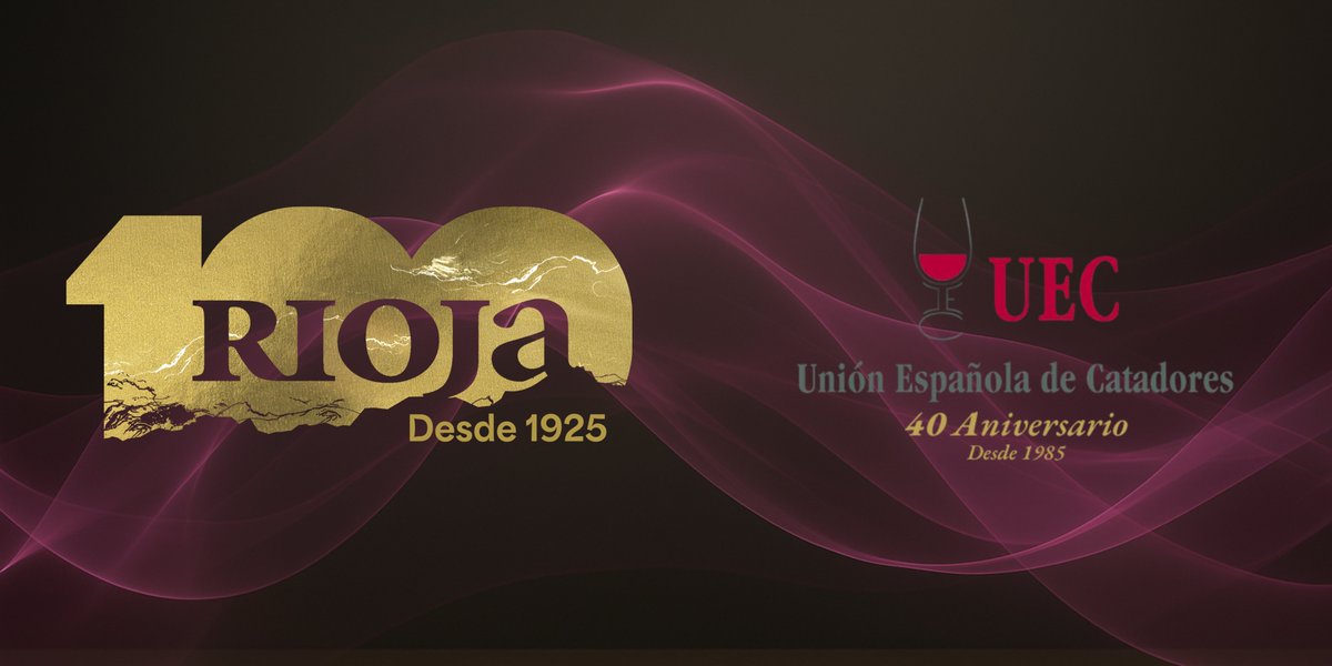 UECatadores's tweet photo. 🥂 Alianza de aniversarios: 40 años de la UEC x 100 años de @RiojaWine_ES 

El 28 de noviembre brindamos juntos en una cita irrepetible:
🍷 10 bodegas emblemáticas
👤 10 grandes nombres del vino español
👨‍🍳 Cena Estrella Michelin 
📍 Madrid · Hotel Villareal &amp; Restaurante Cebo https://t.co/tmnhkrqzvE