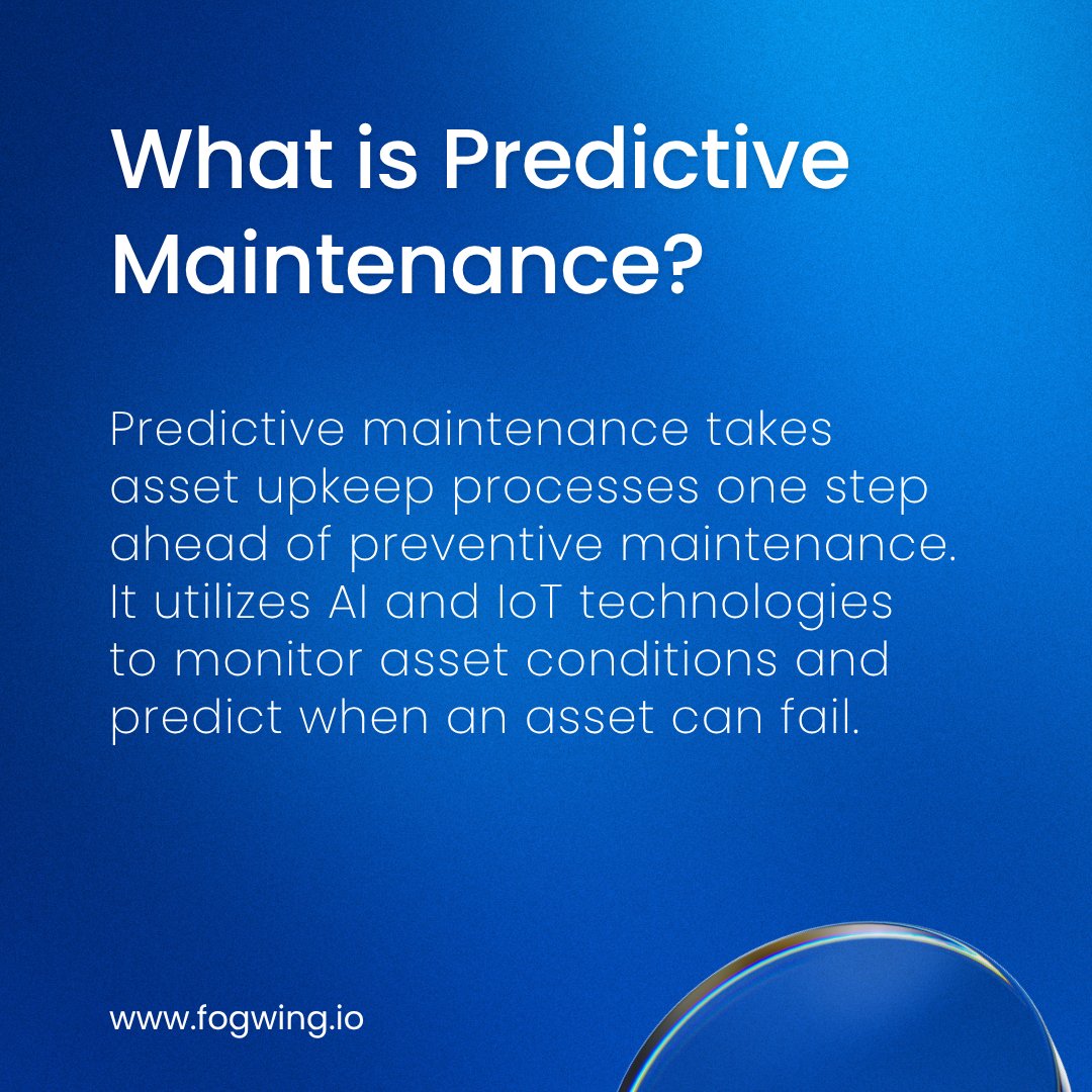 Fogwing_IoT's tweet image. In modern manufacturing, maintenance isn’t just about repairs ,it’s about reliability. 🚨

🔗 Read the full article: fogwing.io/blog/preventiv…

#PredictiveMaintenance #PreventiveMaintenance #SmartManufacturing #AssetReliability #IndustrialIoT #Fogwing #CMMS #FogwingCMMS
