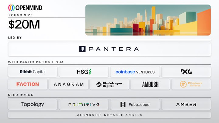 debuho1's tweet image. Openmind도 에어드랍도 노려봅시다

❓Openmind?
- Pantera, Coinbase 등으로부터 $20M 펀딩
- 최근핫한 AI + 로보틱스 인프라 프로젝트
- 현재 BASE 체인에서 구축중 (온체인활동 활발)

1️⃣FABRIC Identity NFT 민팅 
2️⃣모바일 앱 설치 및 접속
3️⃣앱켜고 돌아다니면 데이터수집되면서 파란색 원 완성…