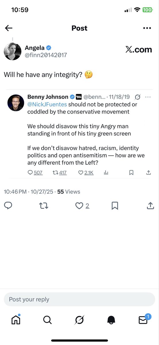 This is where the rubber meets the road Benny. Do you have the integrity to call out the BS?