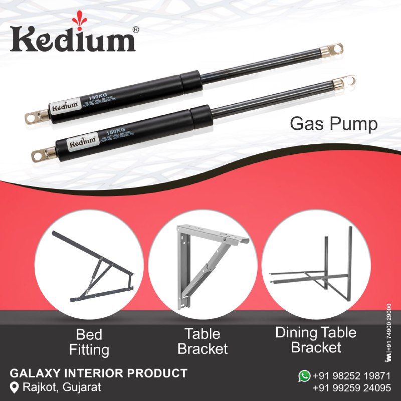 ibais_hardware's tweet image. GALAXY INTERIOR PRODUCTS - RAJKOT

For enquiry via WhatsApp click: 
ibais.biz/9825219871

Mr. Sanjay Patel - +919825219871
#gaspump #bedfitting #hardwarefitting #product #dining #tablebracket 
.
@ibais_hardware