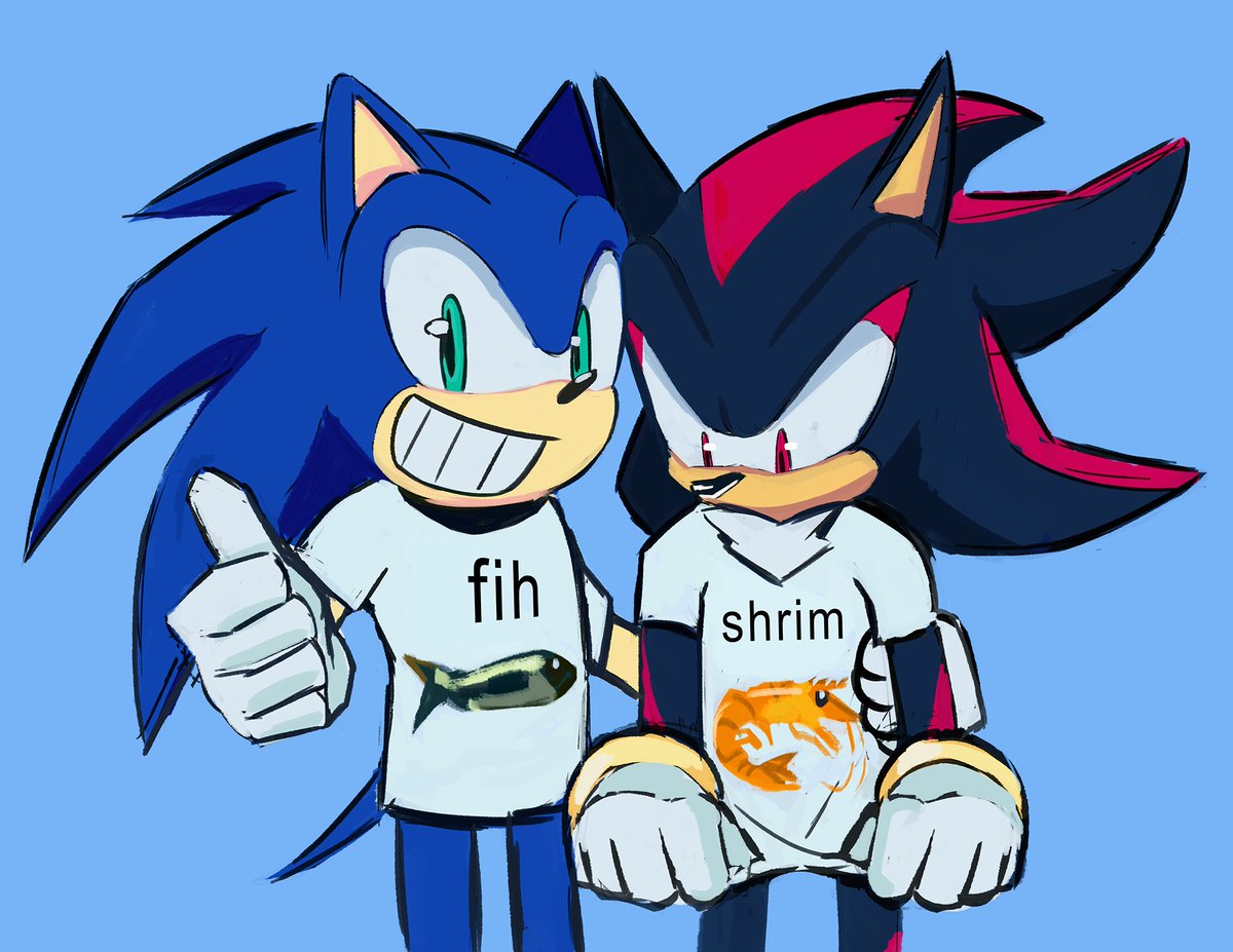 nenemyun's tweet image. did you guys notice that i like to give shadow pointier and longer ears than sonic. i am not always successful about it, but its my headcanon for him. his ears resemble devil horns