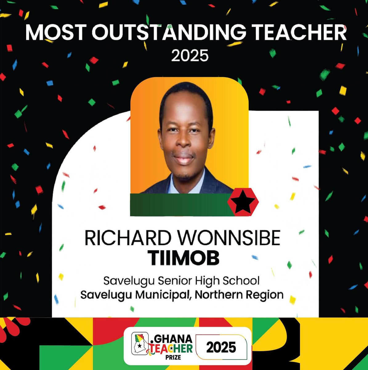 TiimobW's tweet photo. @USEmbassyGhana 
Honoured to be named Ghana’s Most Outstanding Teacher 2025. 🇬🇭
As a Fulbright Teaching Excellence and  Achievement Fellow (UNR, USA), I am deeply grateful to the U.S. Department of State, ECA, IREX, and @USEmbassyGhana for their continued support. 🇺🇸��🇬🇭 https://t.co/WKXARsH8pK