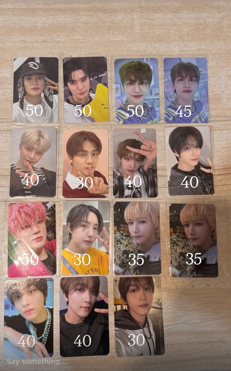 help rt🧚‍♀️

WTS/want to sell pc nct jaehyun jaemin jisung jeno renjun haechan taeyong

• price on pic
• exclude admin oren 
• split pay✅
• keep event dp kecil
• dom bekasi/ bandung