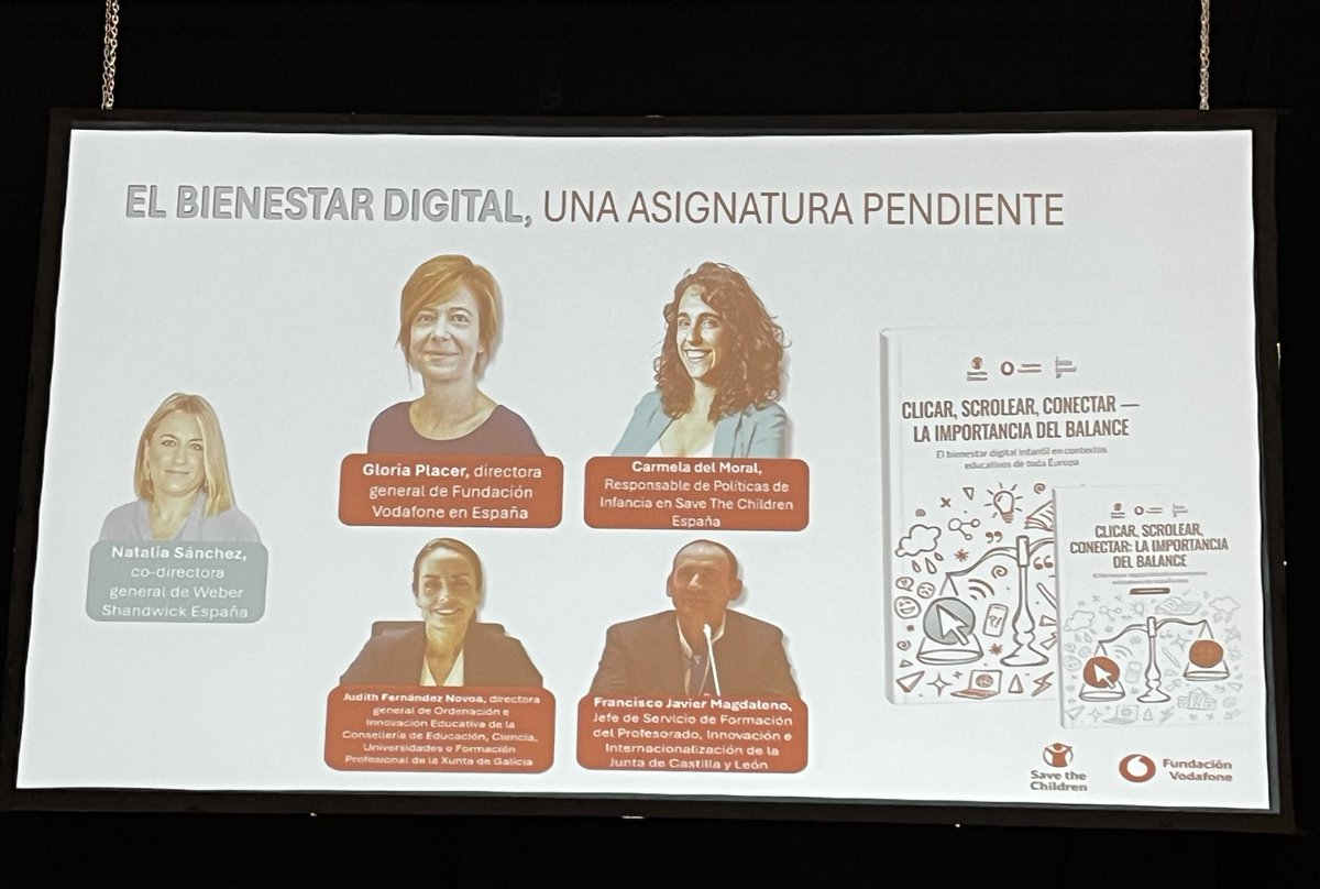 Debate sobre el bienestar digital, con la intervención de <a href="/fjmagdafuente/">Javier Magdaleno</a> en SIMO educación 
#FormacionCyL 
<a href="/educacyl/">Educación JCyL</a>