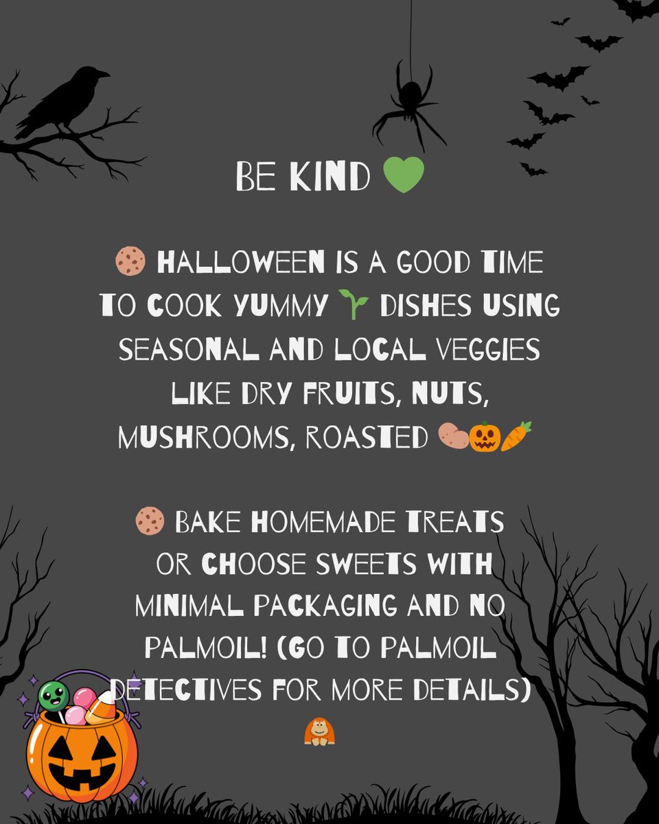 Have a kind and nature friendly #Halloween2025