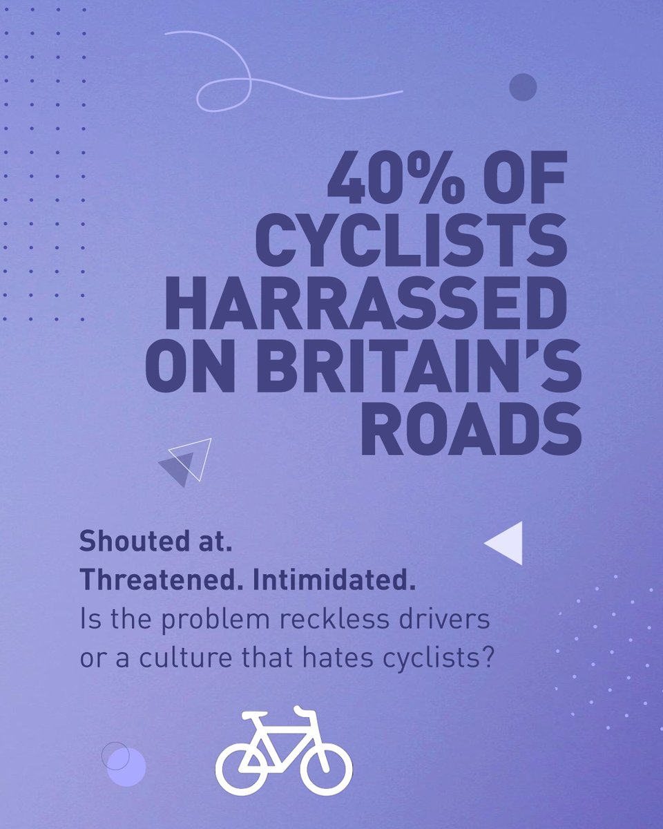 IL4U_Official's tweet photo. Shouted at. Threatened. Intimidated.

Is the problem reckless drivers - or a culture that hates cyclists? https://t.co/IPsJxoqI6a