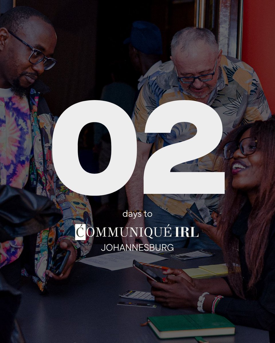 We're 2 days away! If you’re in Joburg and care about the future of the creative economy as much as we do, then you shouldn't miss this event for any reason. See you soon!