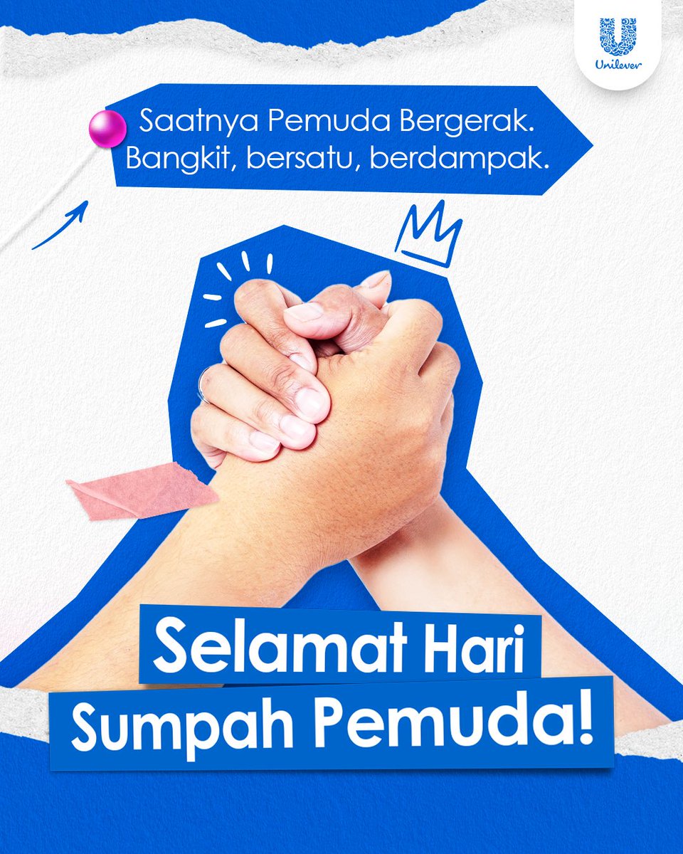 Selamat Hari Sumpah Pemuda 🔥
Muda bukan soal usia tapi tentang semangat dan keberanian membawa perubahan dalam ruang yang setara tanpa diskriminasi. 

#SumpahPemuda #UnileverBersamaIndonesia