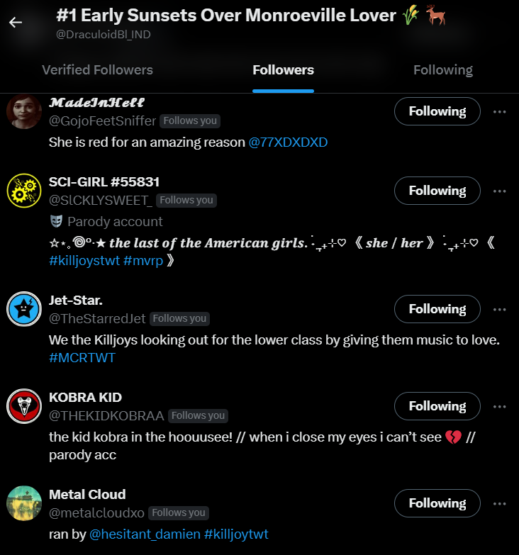 DraculoidBl_IND's tweet photo. shout out to everyone on #killjoytwt that i lowkey abandoned https://t.co/RJTFwpep0z