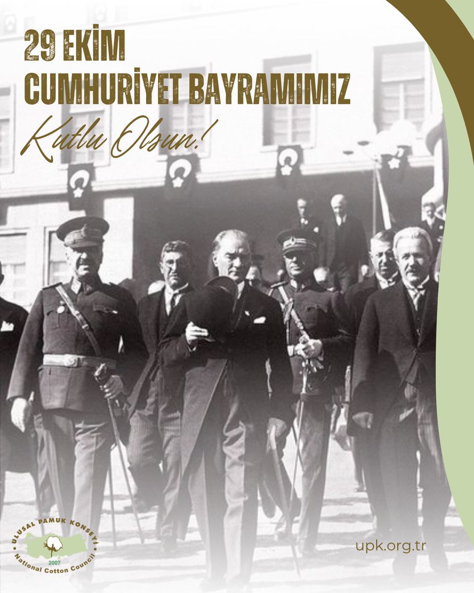 UlusalPamuk's tweet photo. Cumhuriyetimizin 102. yılını gururla kutluyoruz 🇹🇷
Üretim ve tarımsal kalkınmayla, Atatürk’ün “muasır medeniyetler seviyesi” hedefi için ilerlemeye devam ediyoruz.
Başta Atatürk ve silah arkadaşları olmak üzere, tüm kahramanlarımızı saygı ve minnetle anıyoruz.
 #CumhuriyetBayramı https://t.co/7G1rAD8bs1