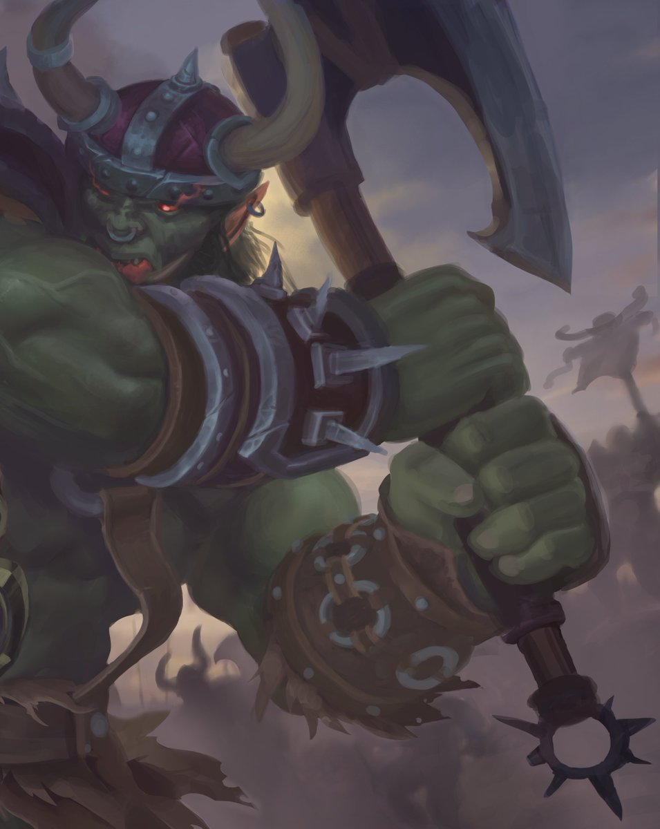WIP Fragment

At the moment, I'm working on an important Warcraft 3 fanart in parallel.  
It's hard to call it a full-fledged participation in Orctober, but work on it has been going on for more than a month :D

#Orctober #WorldOfWarcraft #WOW