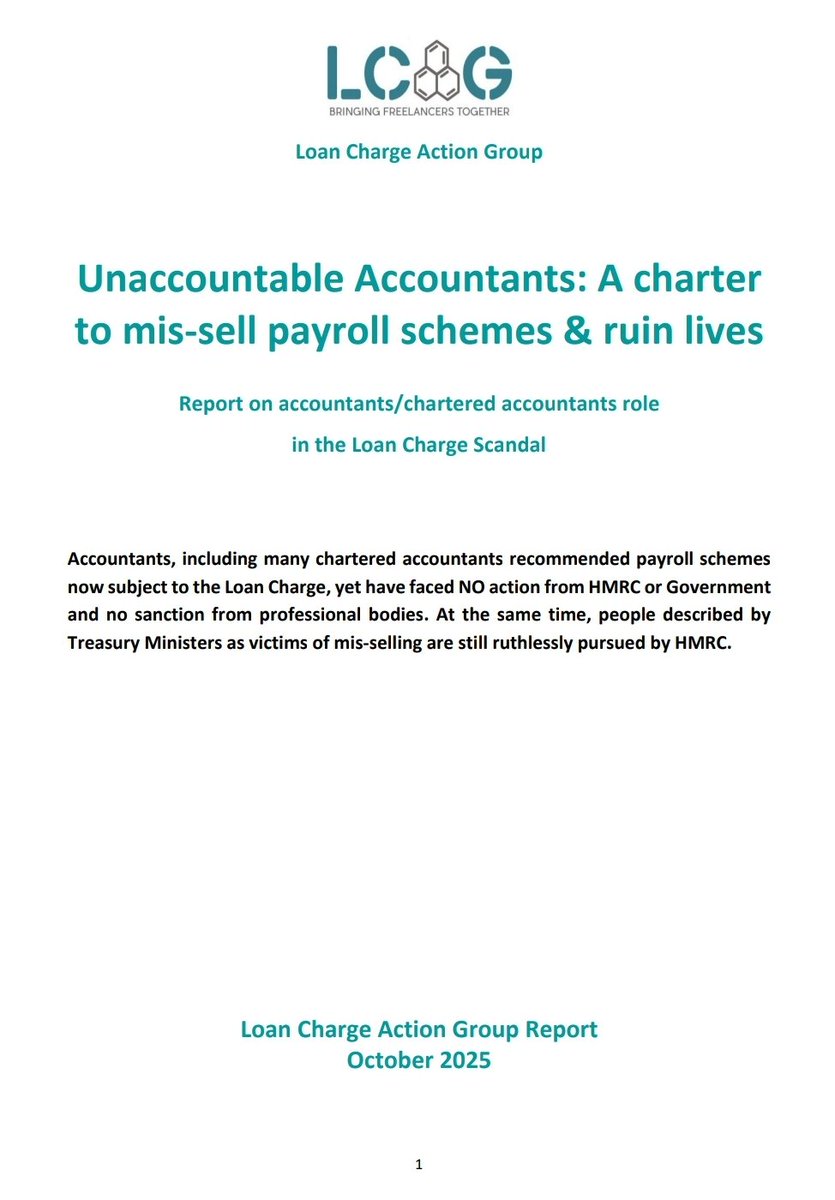 Loan Charge Action Group [LCAG] tweet media