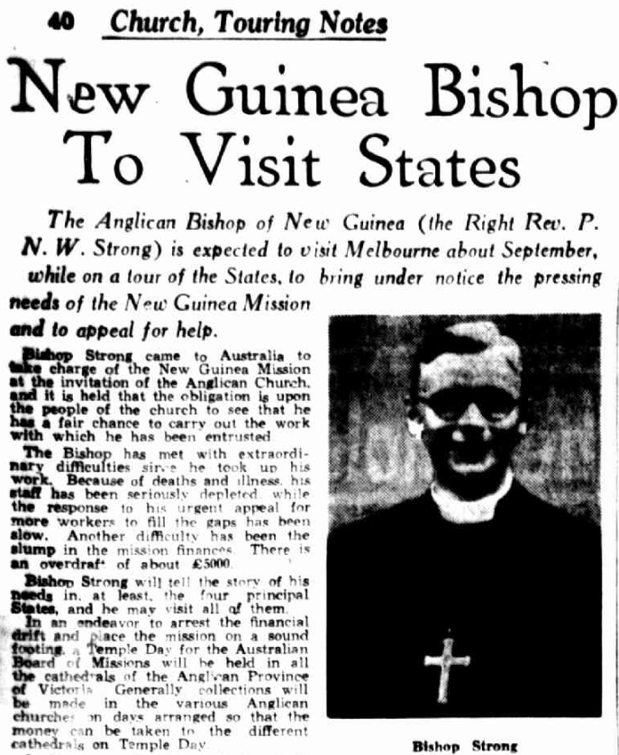 AustAnglican's tweet image. 28 October 1936: consecration of the Rev. Philip Nigel Warrington Strong (1899-1983), incumbent of St Ignatius Hendon (Durham), @StPaulsLondon, to succeed Henry Newton as fourth Bishop of New Guinea. No.95 in the Australian episcopate. #anglican #89years