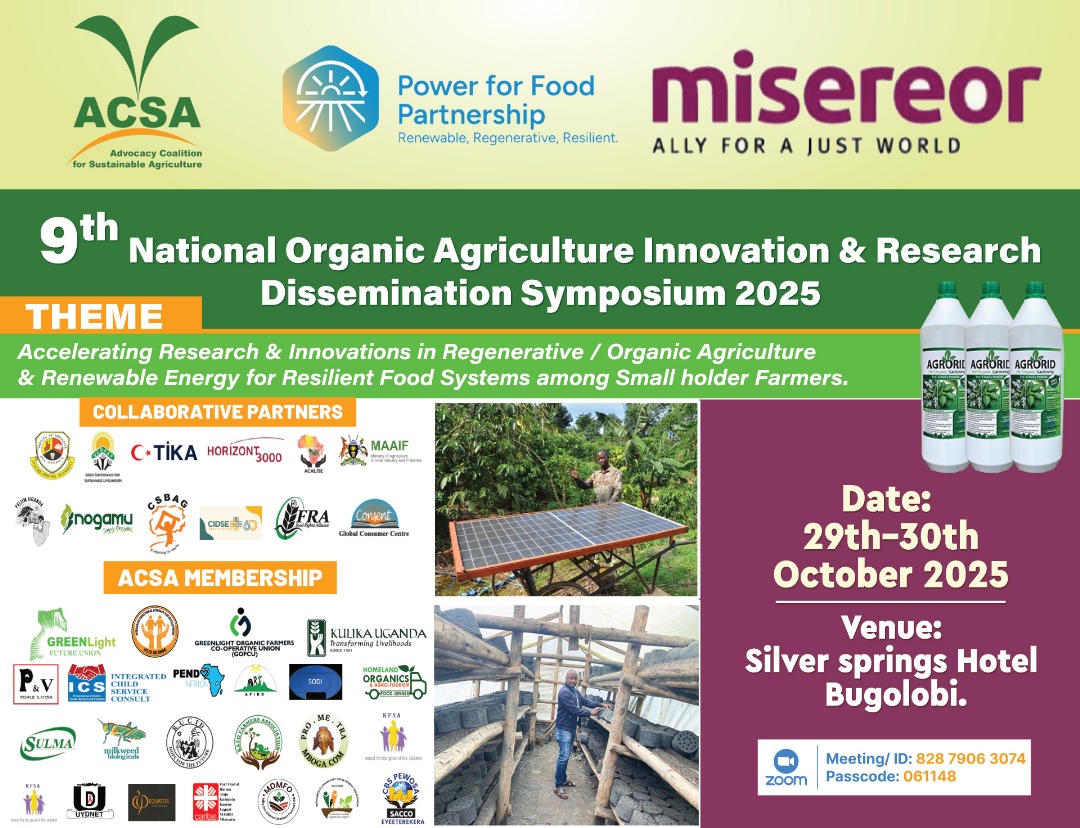 🚨 The 9th National Annual Organic Innovation &amp; Research Dissemination Symposium 2025 will run for 2 days with keynote addresses, plenary sessions, panel discussions, farmers' experience sharing, and exhibitions.

Under the theme; 'Accelerating Research &amp; Innovations in... 🧵/1