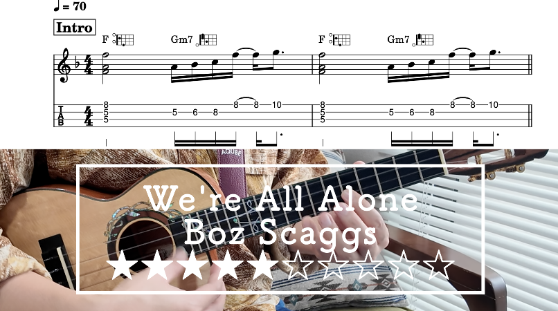 no_2k's tweet photo. 🌙We’re All Alone🎶
Boz Scaggsの��曲を、ソロウクレレでしっとりアレンジ✨
中級者向けで、指先から広がるメロディの美しさをじっくり楽しめます🎵
🎥演奏動画はこちら👇
https://t.co/awvEIIU4nJ
🎼楽譜はこちら🎵HOAHOA課題曲
https://t.co/X5dIPaa2fg
#ソロウクレレ #WereAllAlone #BozScaggs https://t.co/HVFoNo9bjr