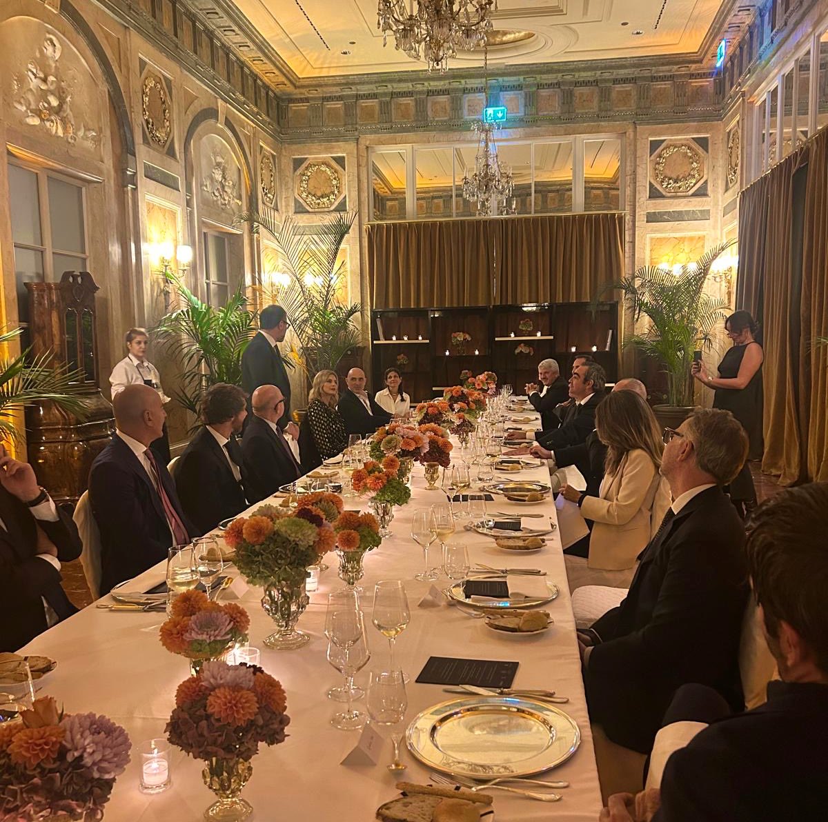 A warm dinner with <a href="/ForbesItalia/">Forbes Italia</a>, Comte de Montaigne and partners, in the beautiful location of <a href="/StRegisRome/">The St. Regis Rome</a>