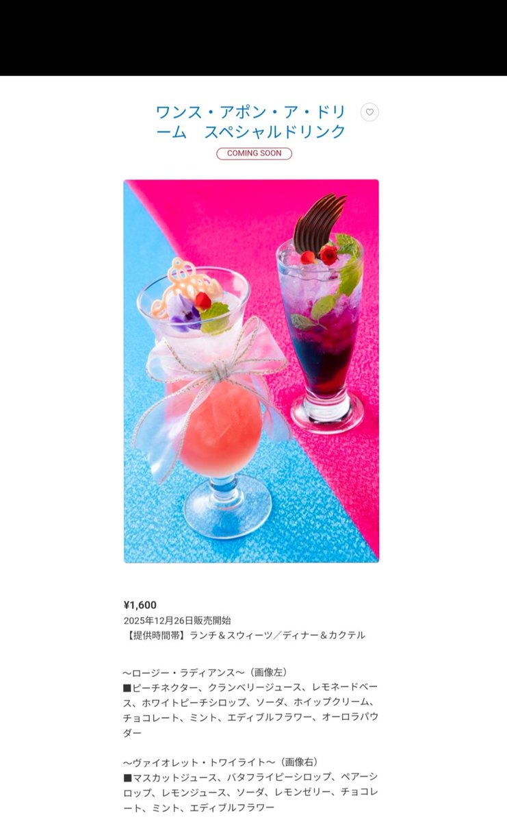 オーロラ姫 12/26-1/31 ドリーマーズラウンジ 眠れる森の美女 世界観