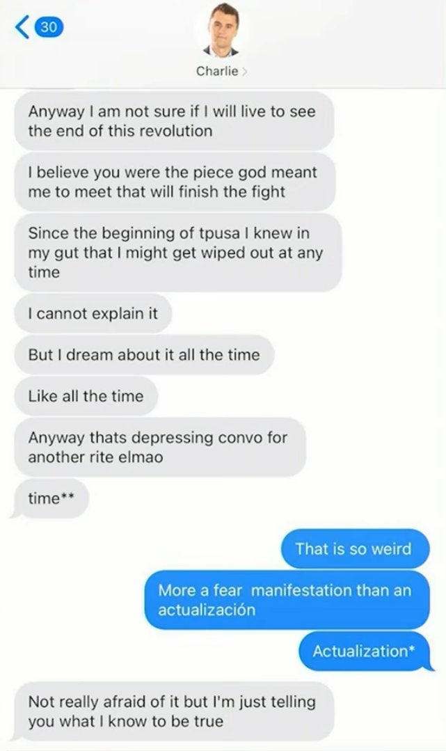 <a href="/MJTruthUltra/">MJTruthUltra</a> Anyone who respected and loved Charlie should step aside and let Candace be Charlie’s “David” it is his succession plan. His words almost modern day Biblical. 

Wow just wow…