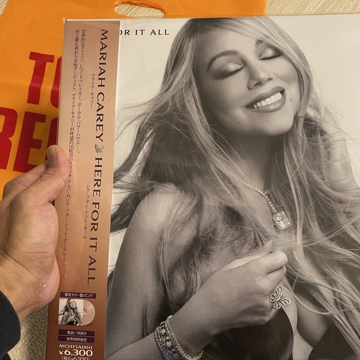 Mariah Carey Here For It All サイン入りレコード Mariah Carey