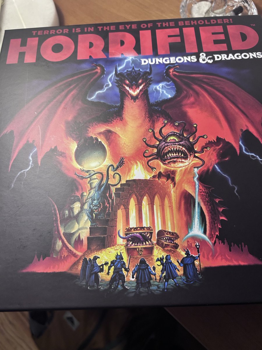 theonedollarbin's tweet photo. I couldn’t help but to get the new D&amp;D Horrified board game because the components look so good I’d pilfer them for a session from my campaign! https://t.co/Ex2ZU8p6E2