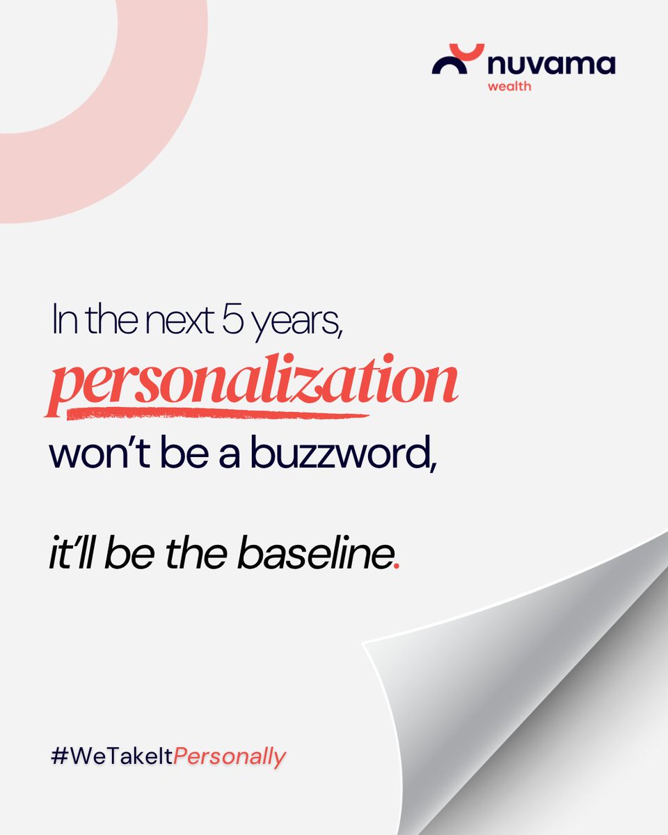 Nuvama_Wealth's tweet image. From curated strategies to conversations that matter, personalization is no longer optional.​

At Nuvama Wealth, we’re already building the future of truly personal wealth management. 🌐​
.
.
#NuvamaWealth #WeTakeItPersonally #ClientFirst #WealthManagement #FutureOfWealth
