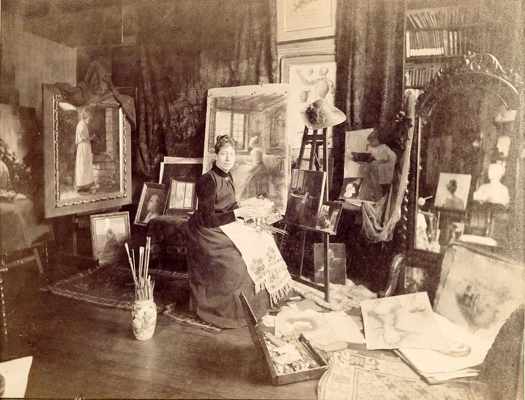 El 28 de octubre de 1856 nacía la pintora estadounidense Anna Elizabeth Klumpke. Anna recibió una muy buena educación y empezó a estudiar arte en casa hasta que ingresó en la Academia Julian de París. 

Desde pequeña admiraba a la pintora francesa Rosa Bonheur, de la que 🧵👇