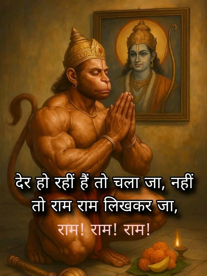 हनुमान चालीसा पढ़ने वाले ही “राम राम” लिखेंगे..🙏