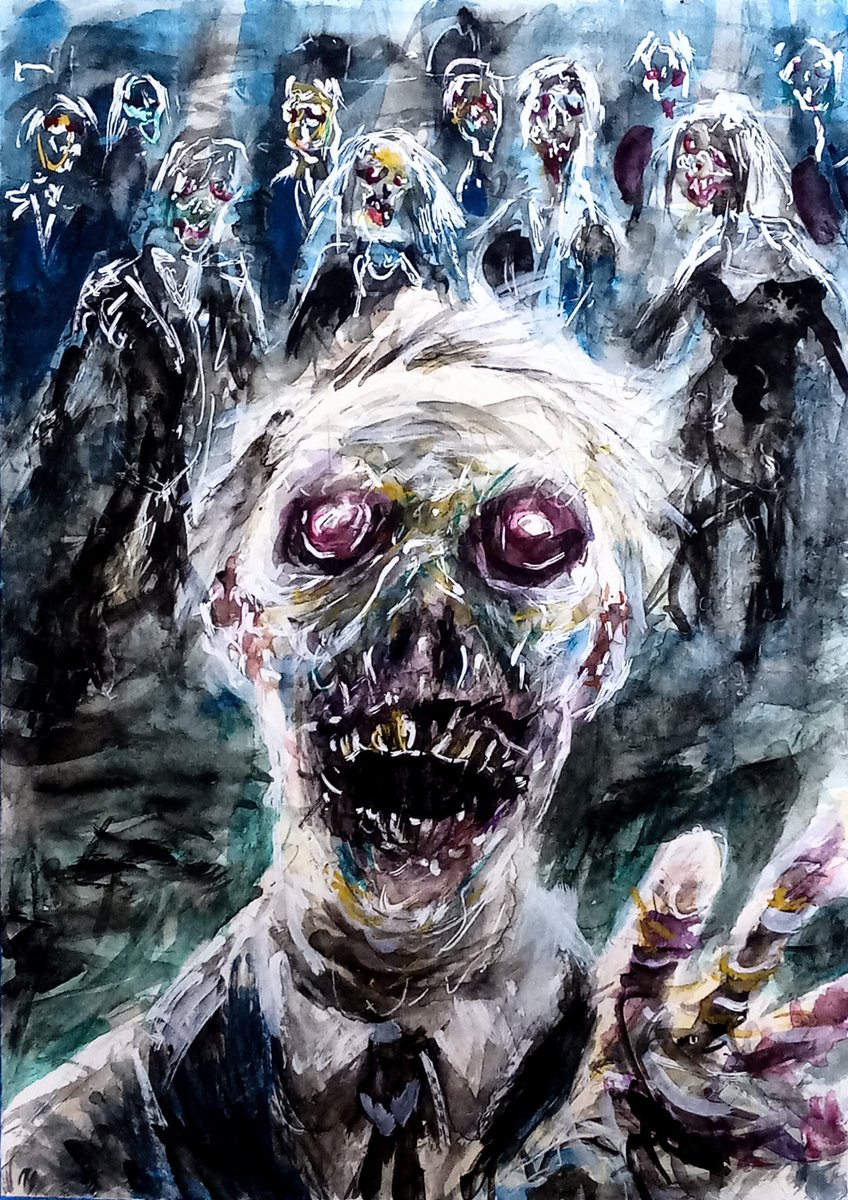 EvansDigregorio's tweet photo. Night 27 of #paintoween . 4 more nights of #october until #Halloween ! #Halloween2025 #zombie #zombies #zombieapocalypse #livingdead https://t.co/GYAUrC7A2G