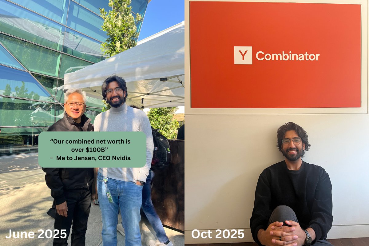 RagavSachdeva's tweet image. This has been one eventful summer for me. In June, I joked with Jensen that our combined net worth is over $100B (it has since increased to over $160B btw). Now, to pull my weight, I'm building @waffer_ai  at @ycombinator. 
Find out more:
ycombinator.com/launches/Oh7-w…
