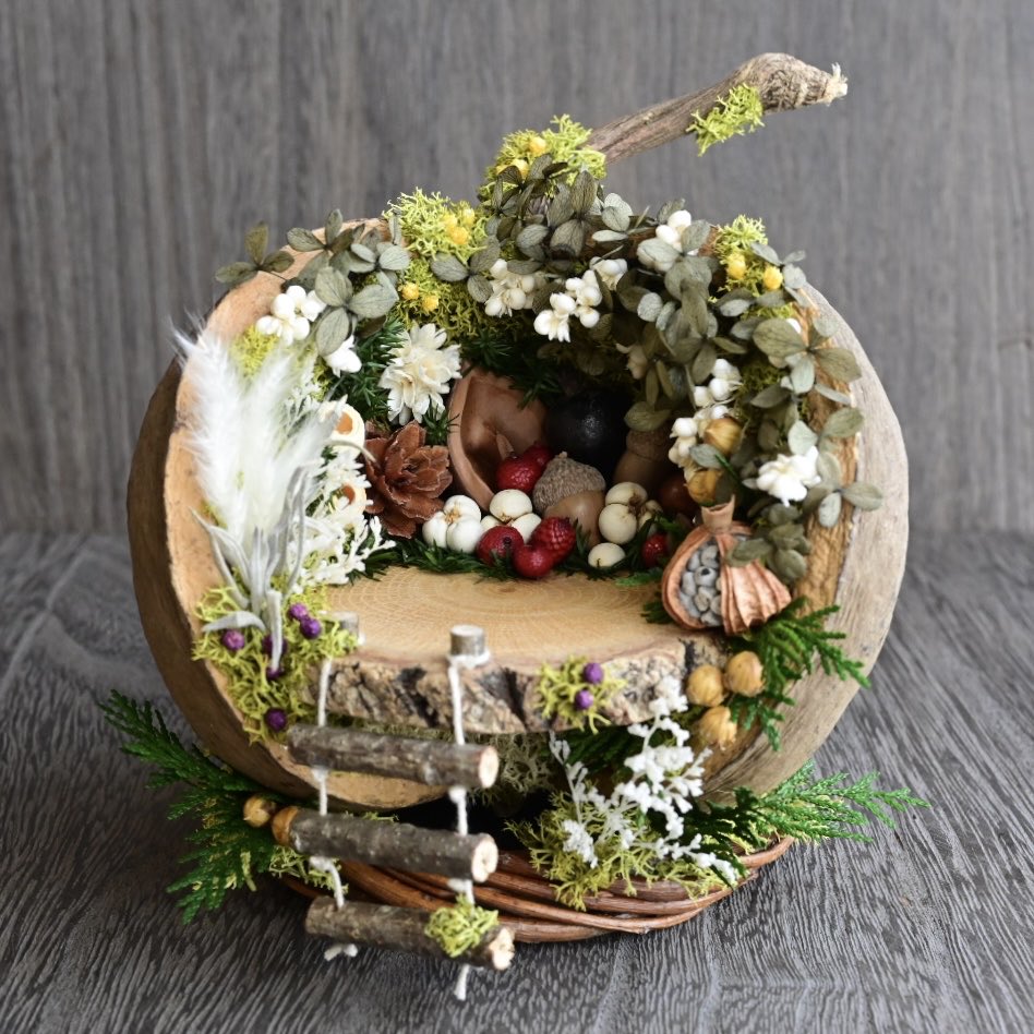 ブッダナッツアレンジ〜森の奥の隠れ家〜 ブッダナッツアレンジ ｜ RoomClip ブッダナッツ*幸運のナチュラルな木の実のアレンジ ブッダナッツのおすすめ商品とおしゃれな実例 ブッダナッツアレンジ〜森のベッドルーム〜