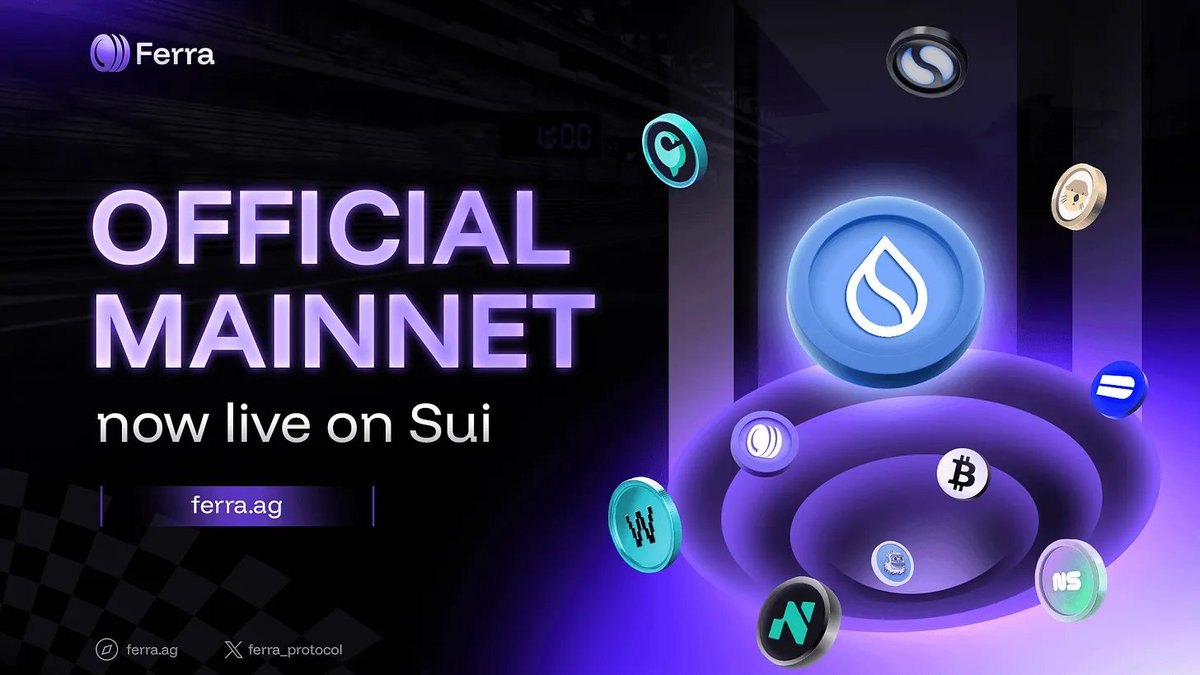 ferra_protocol's tweet image. Ferra launches our official Mainnet on Sui.

Kudos to all beta LPers. Now the saga continues.

Opening arc: Ferra Boosted Incentives Initiative ⤵