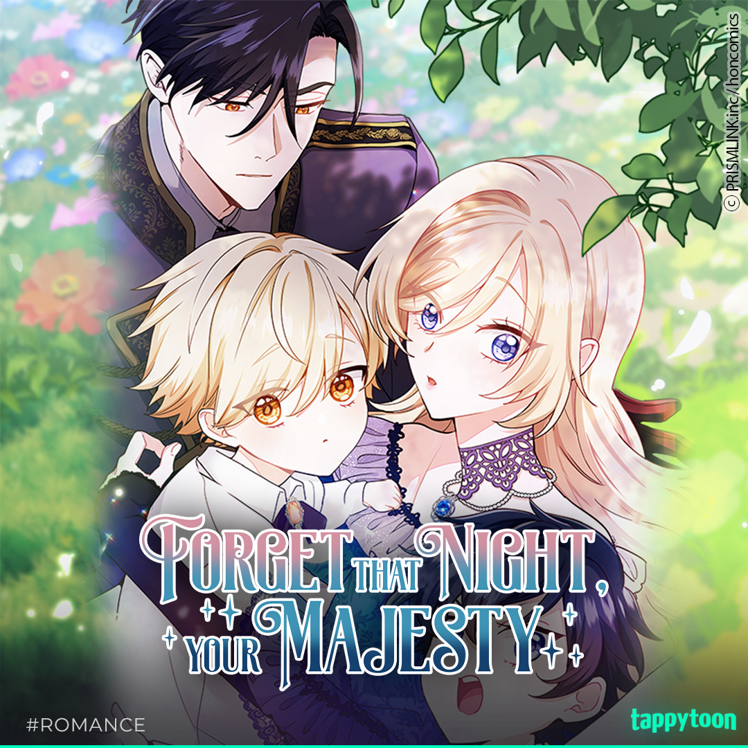 Tappy_toon's tweet photo. Did you know <Forget That Night, Your Majesty> got a "light anime" adaptation? 😍

She fled, carrying the children of the cursed duke... hoping he'll never find them! Read the comic on #Tappytoon.
➡️https://t.co/dQSJ4O7Aub

#ForgetThatNightYourMajesty #LightAnime #陛下アニメ https://t.co/etQrbDPM8A