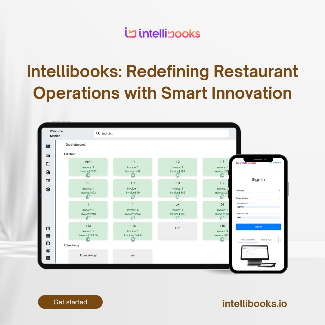 BooksIntelli's tweet image. Visit intellibooks.io for seamless restaurant management that empowers your business to thrive. Intellibooks streamlines billing, order tracking, and inventory control—saving time and maximizing profits. From dine-in to delivery.

#Intellibooks #SmartRestaurants