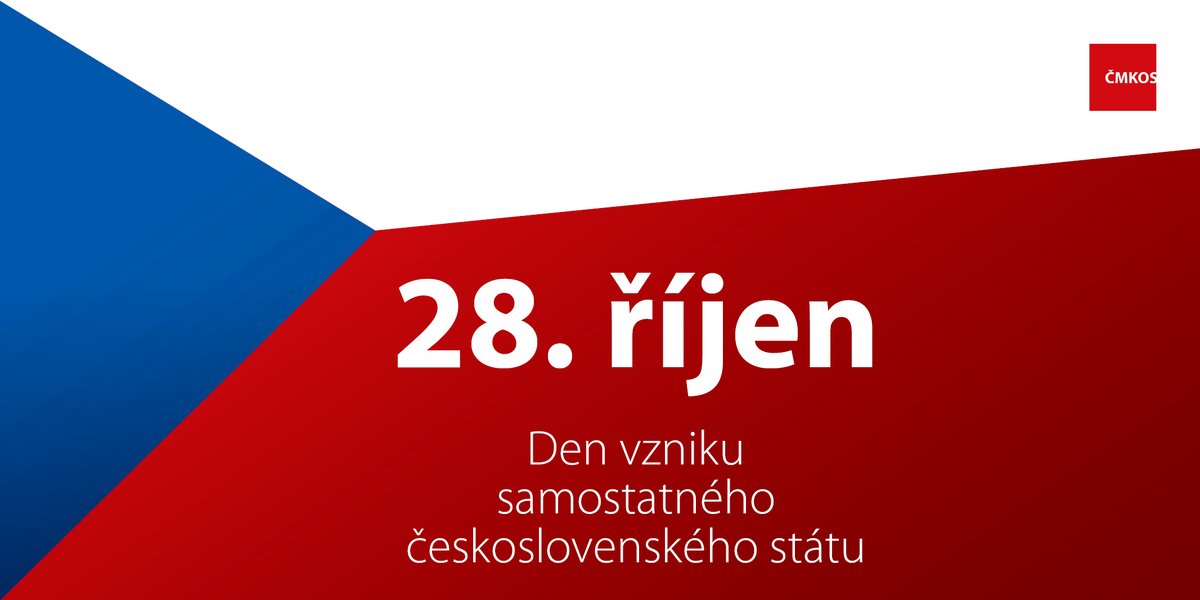 odbory's tweet image. 🇨🇿 Dnes je Den vzniku samostatného československého státu.
Víte, že odbory se hned v roce 1918 zasloužily o uzákonění 8hodinové pracovní doby a podpory v nezaměstnanosti?

🔗Více: 1url.cz/FJUjc

Přeje vám krásný sváteční den!

#28řŘjen #ČMKOS @JStredula