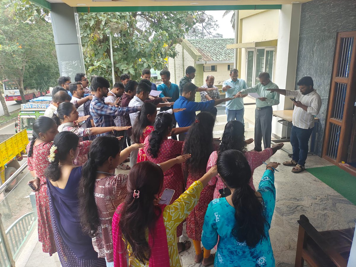 As a part of Nasha Mukt Bharat Abhiyan 2025, all the Officers/Officials of Divisional Office, Shimoga, Karnataka have taken the pledge to support a drug-free India.
Theme: Drug-Free Youth for a Developed India.
#NashaMuktBharatAbhiyaan2025
<a href="/FCI_India/">Food Corporation of India</a> <a href="/FciKarnataka/">FCI_Karnataka</a>
