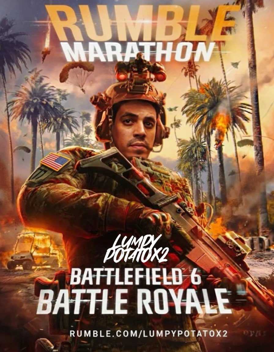 REDSEC Marathon on <a href="/GamingOnRumble/">Gaming on Rumble 🏴‍☠️</a>. 

I’ll see you soon <a href="/Battlefield/">Battlefield</a>.