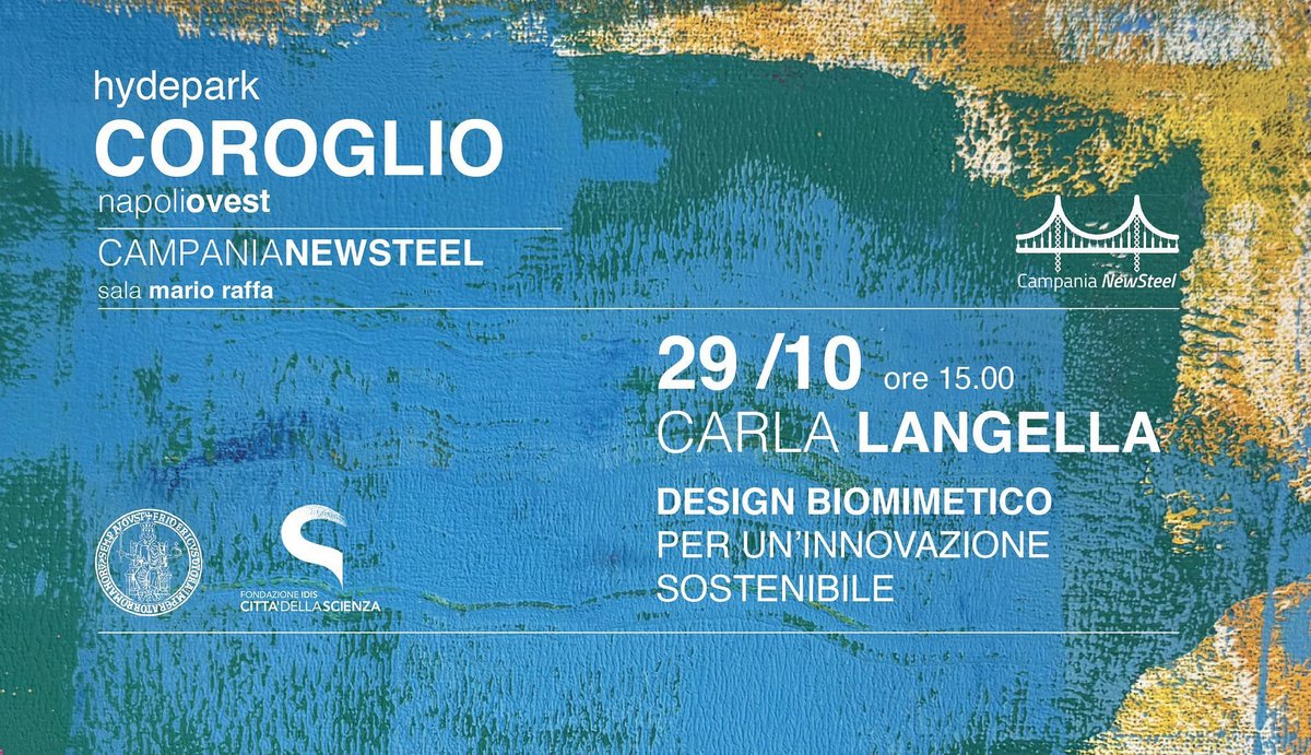 MassimoVarrone's tweet photo. Ci vediamo domani, Mercoledì 29 Ottobre, ore 15.00, in sala Raffa a Campania NewSteel.
Quello della prof. Carla Langella è un anno matrice profonda di un nuovo modello di pensiero e quindi di progettazione e realizzazione dei nostri output.
Evento aperto, vi aspettiamo https://t.co/tOn2s2tQl2