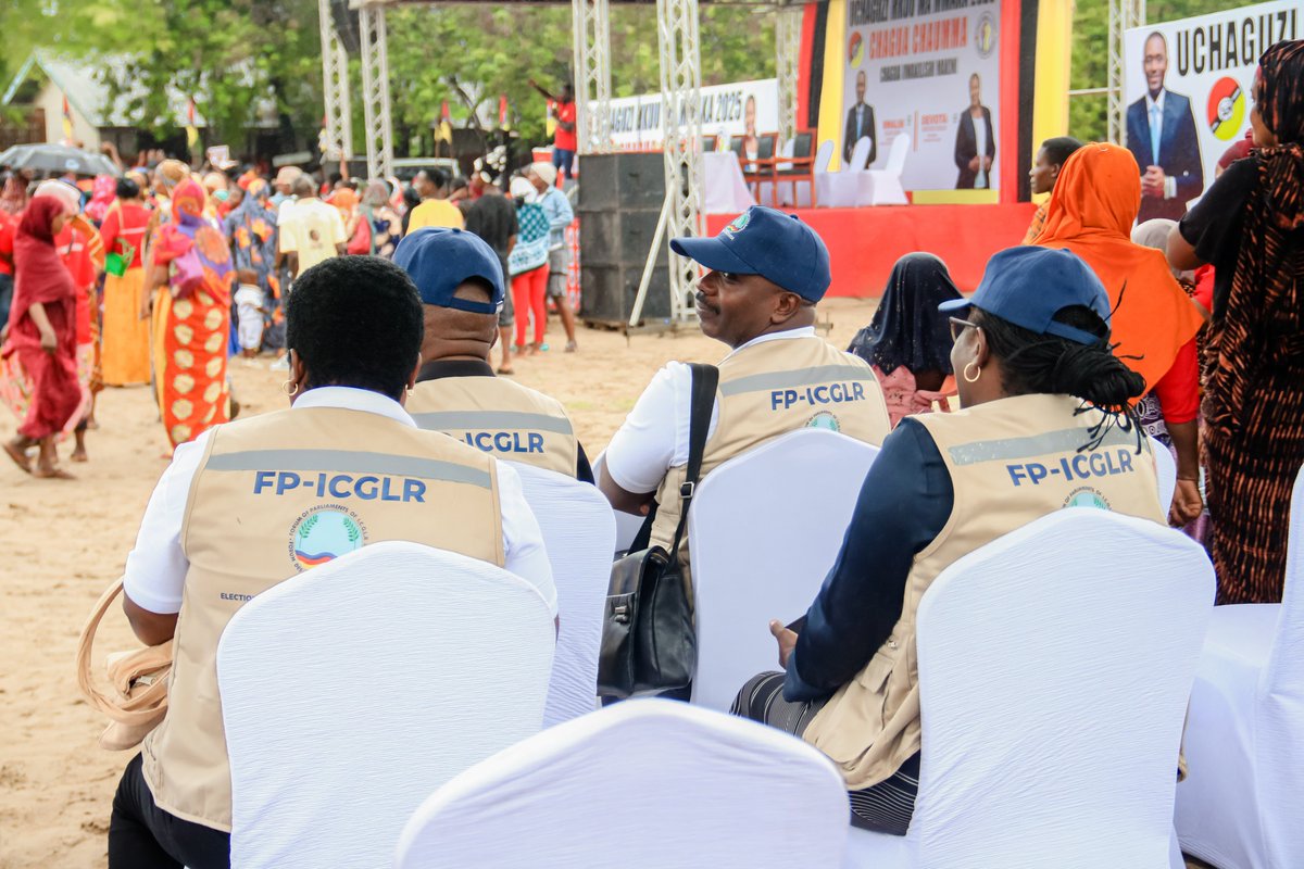 𝐓𝐚𝐧𝐳𝐚𝐧𝐢𝐚 𝐆𝐞𝐧𝐞𝐫𝐚𝐥 𝐄𝐥𝐞𝐜𝐭𝐢𝐨𝐧𝐬 𝟐𝟎𝟐𝟓

The <a href="/FPCIRGL/">Forum of Parliaments of ICGLR (FP-ICGLR)</a> Election Observation Mission on the ground observing the campaign. The Mission attended and observed the CHAUMA Party presidential campaign in Dar es salaam.

La Mission d'Observation Electorale du <a href="/FPCIRGL/">Forum of Parliaments of ICGLR (FP-ICGLR)</a>