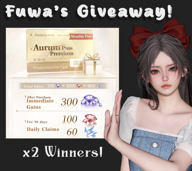 𝐀𝐔𝐑𝐔𝐌 𝐏𝐀𝐒𝐒 Giveaway
(𝖼𝗎𝗌 𝗇𝖾𝗐 𝗅𝖺𝖽𝗌 𝖼𝗈𝗇𝗍𝖾𝗇𝗍 𝗁𝖺𝗌 𝗆𝖾 𝖻𝗋𝗂𝖼𝗄𝖾𝖽 𝗎𝗉)
· · ─ ·୨ৎ· ─ · · ─ · ୨ৎ · · ─ ·୨ৎ· ─ · · ─ · ୨ৎ· ·
♡ 2 winners!
♡ follow + ↻ or ♡ to participate
♡ Ends OCT 31
♡ be comfy w/ sharing hunter id &amp; in-game name